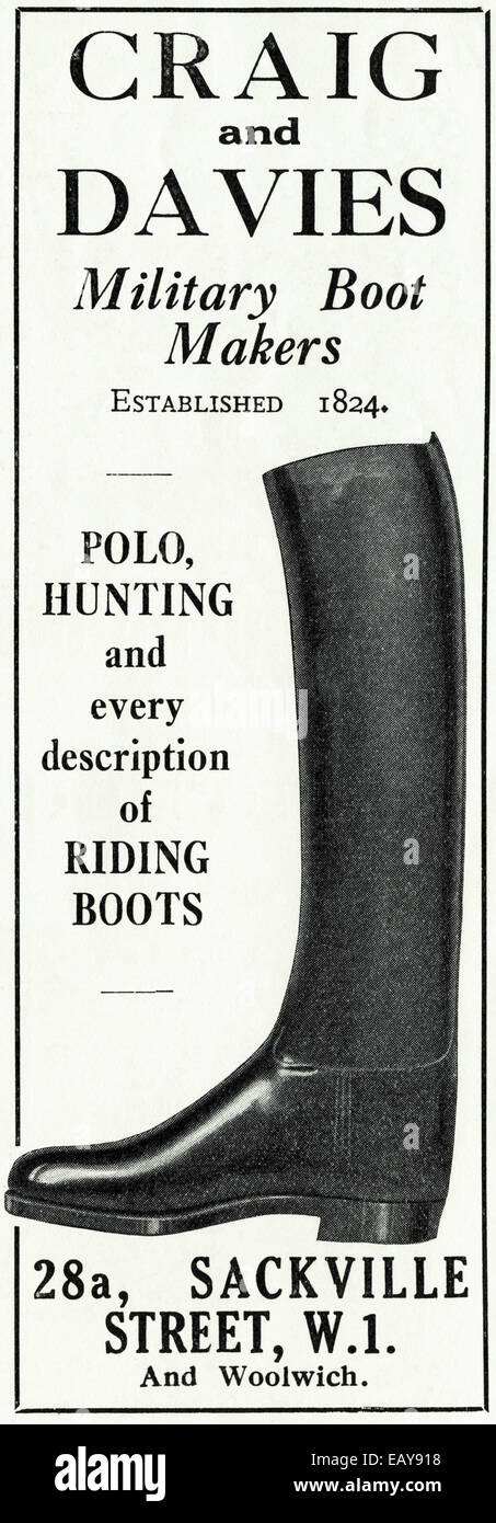 1920s advertisement for CRAIG and 