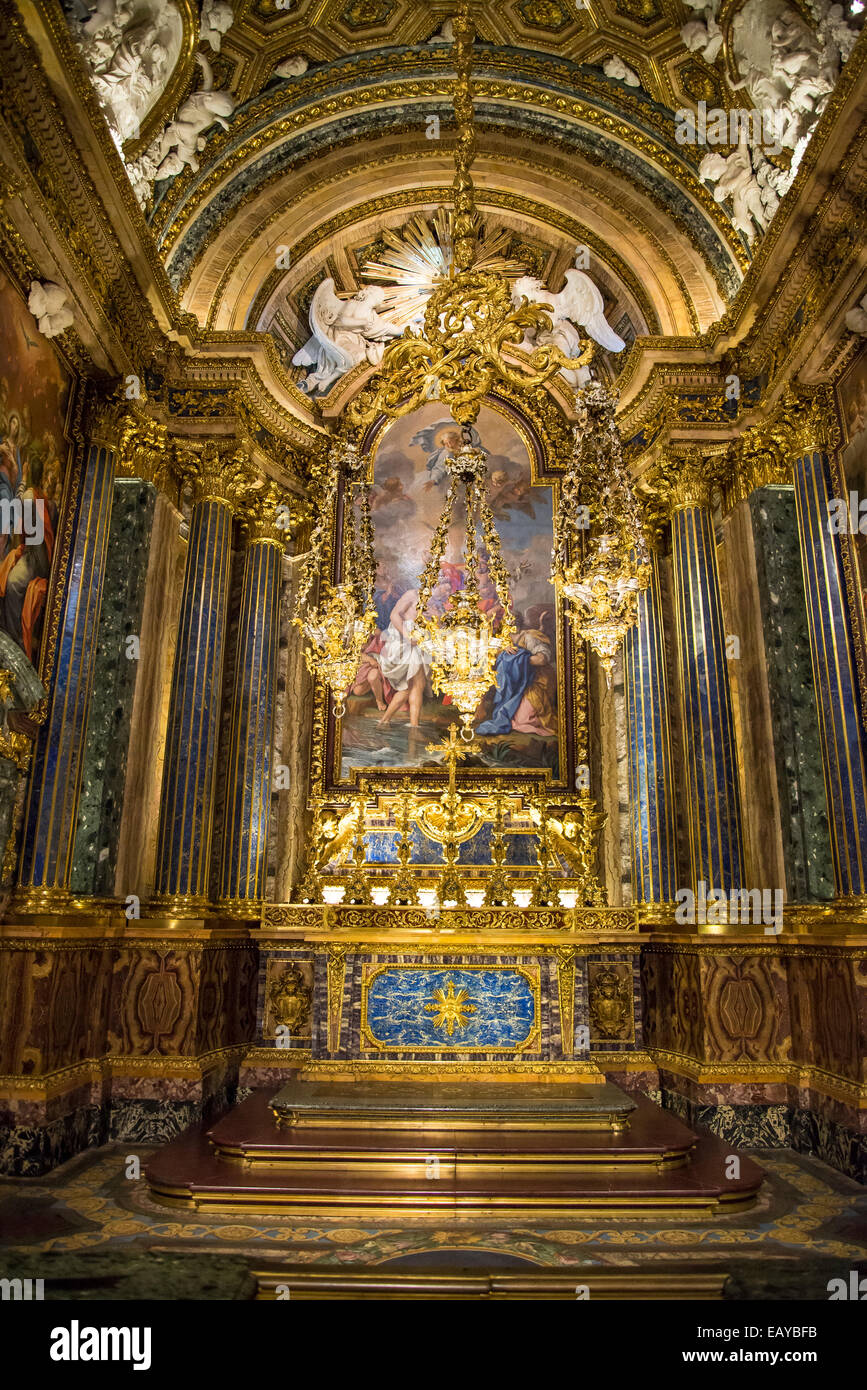 Church of Saint Roch, Interior, Igreja de Sao Roque, Lisbon, Portugal Stock Photo