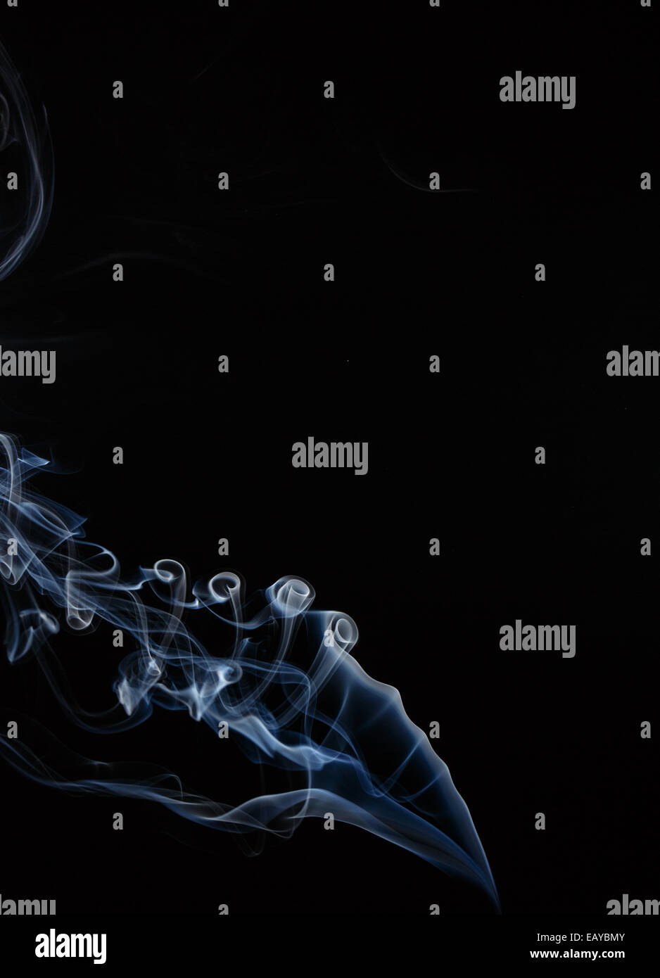 Abstract smoke moves on a black background Stock Photo - Alamy
