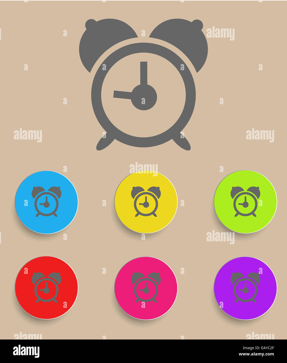 Bell icon variations hi-res stock photography and images - Alamy