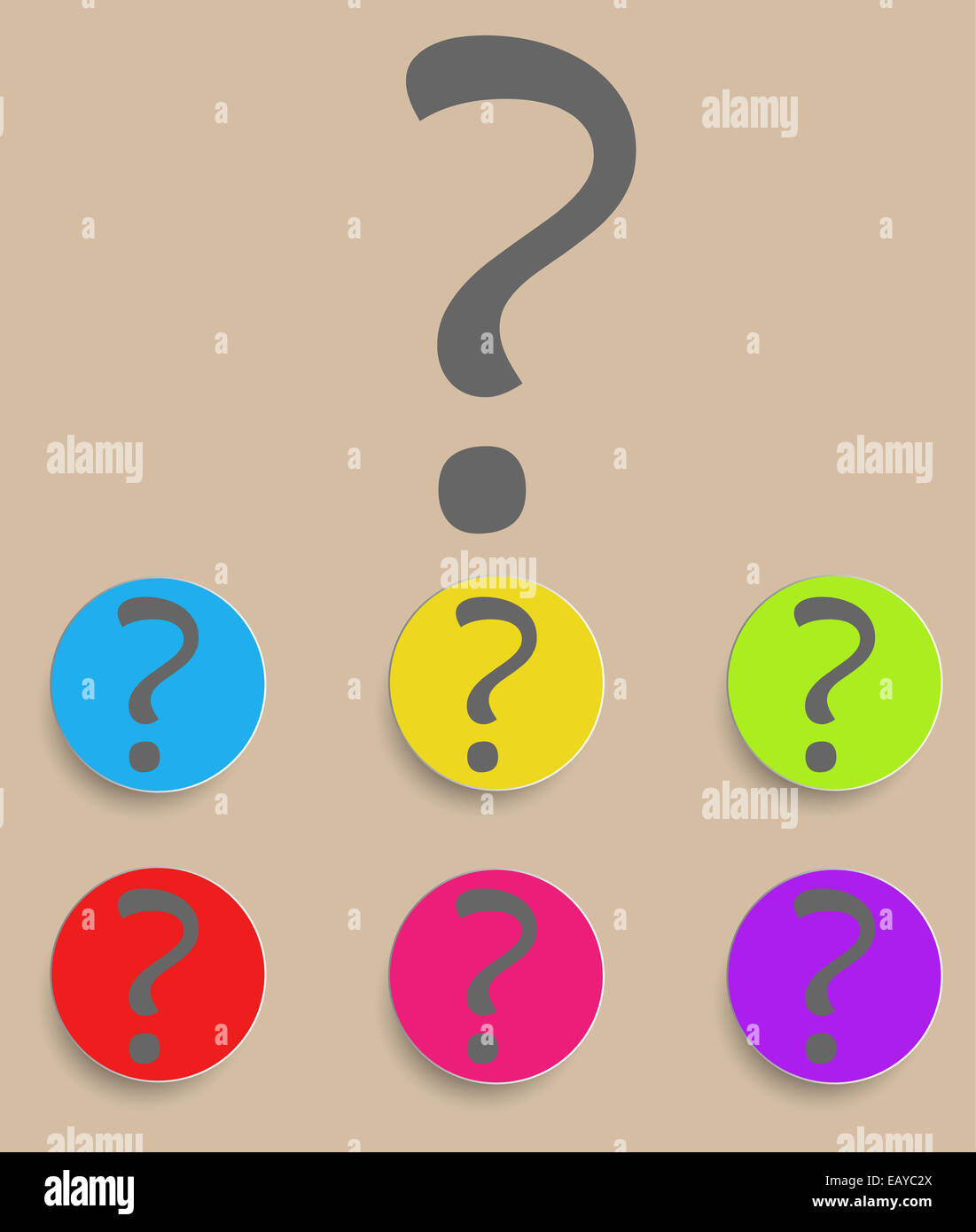 Question mark sign icon. Help symbol. FAQ sign Stock Photo - Alamy
