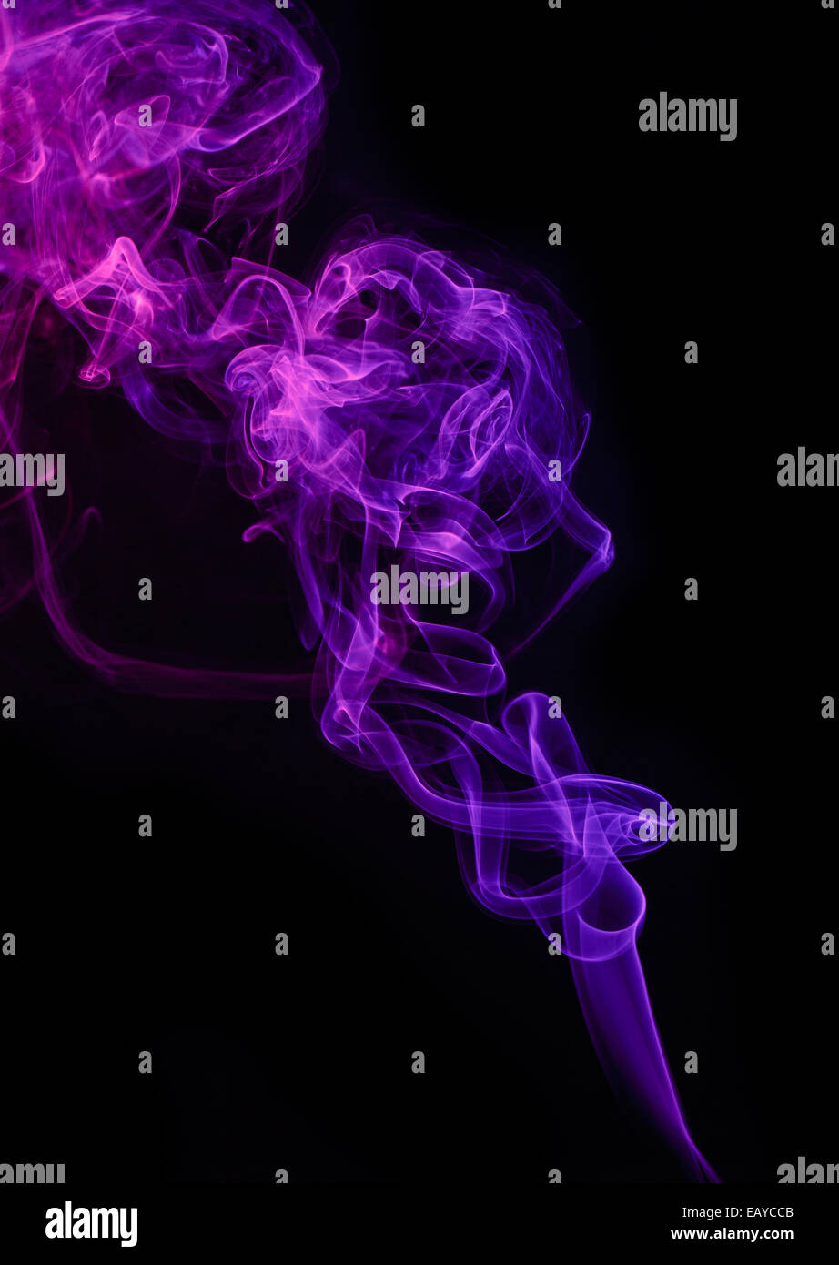 Abstract smoke moves on a black background Stock Photo - Alamy