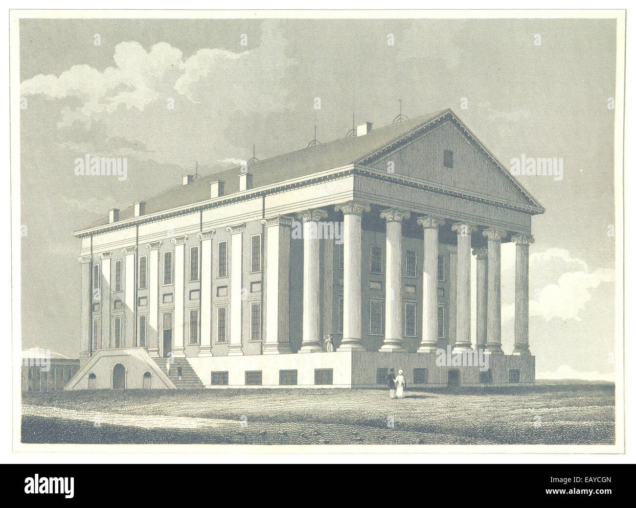 HINTON(1834) 2.515 Capitol of Virginia, Richmont Stock Photo