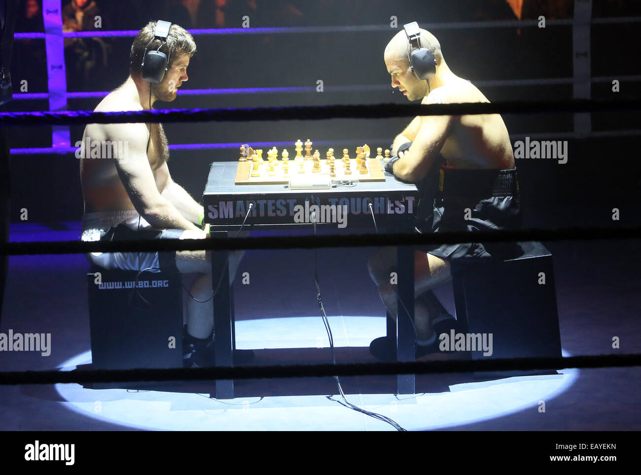 Chessboxing match at the intellectual fight club in Berlin Stock Photo -  Alamy