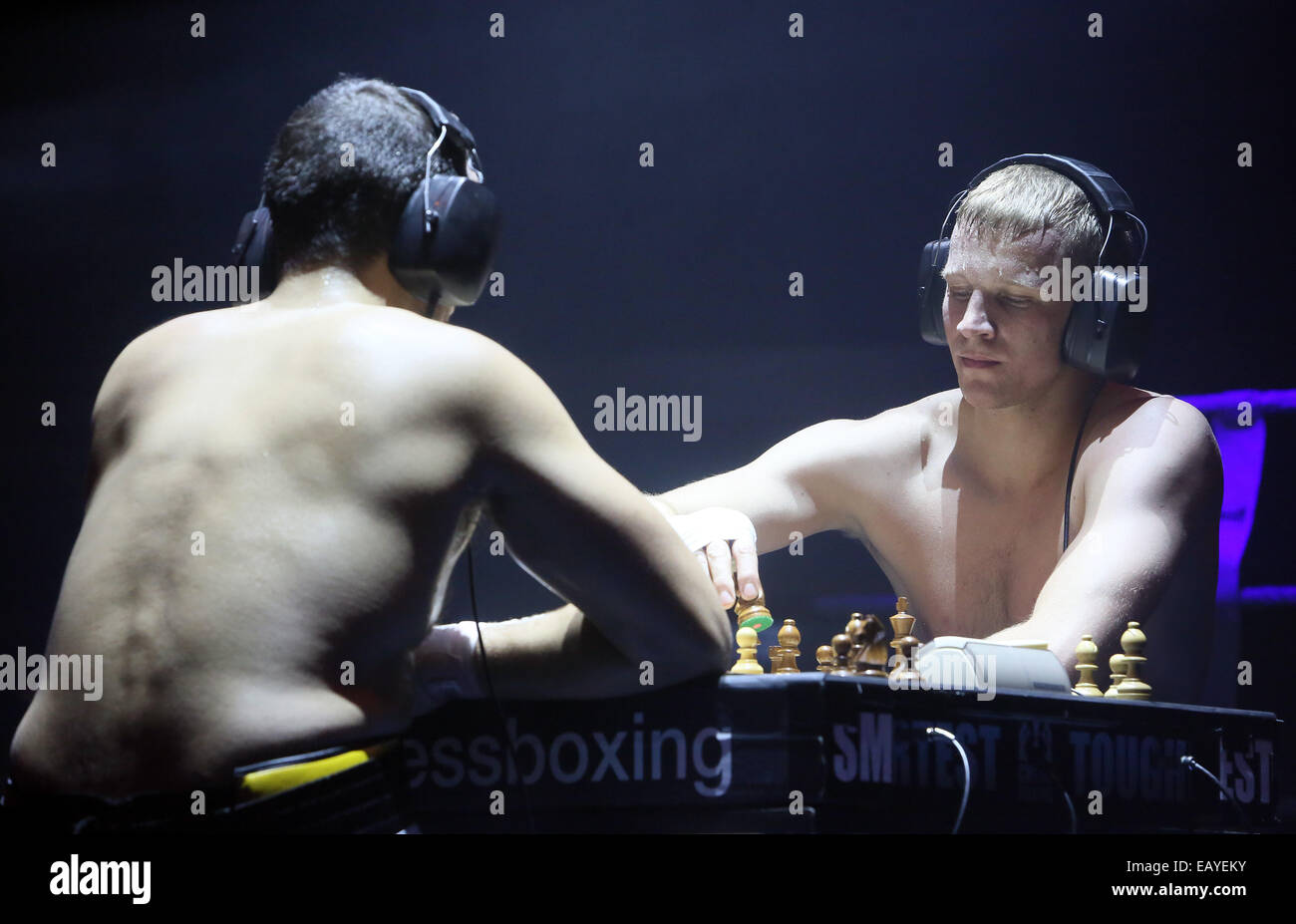 Middleweight World champion in chessboxing Sven Rooch and Iepe