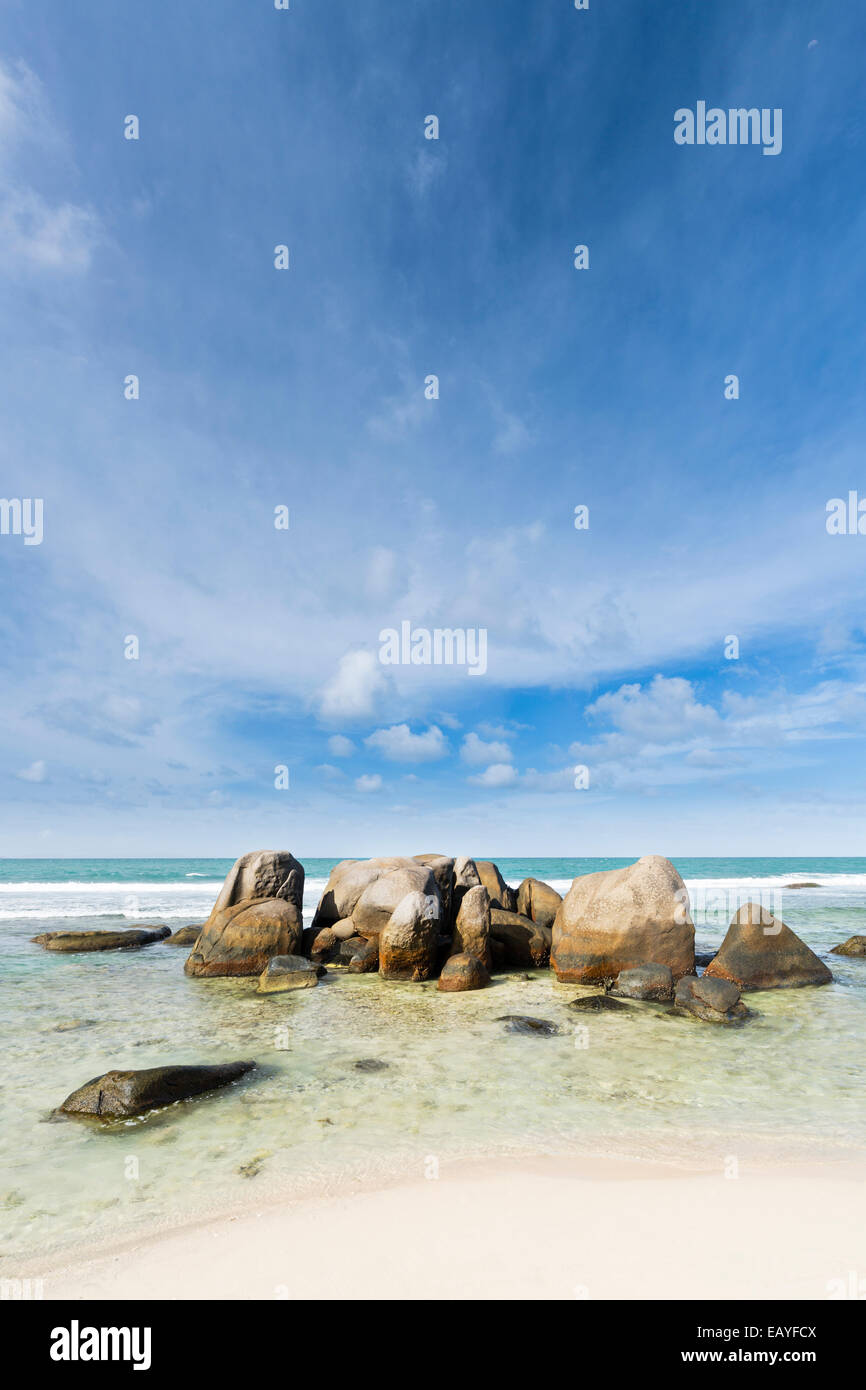 Anse Nord D'Est in the north of Mahe, Seychelles Stock Photo