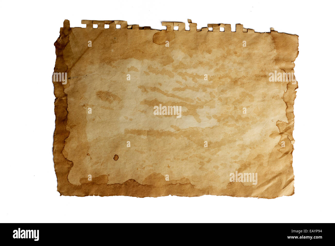 Old stained paper yellow hi-res stock photography and images - Alamy