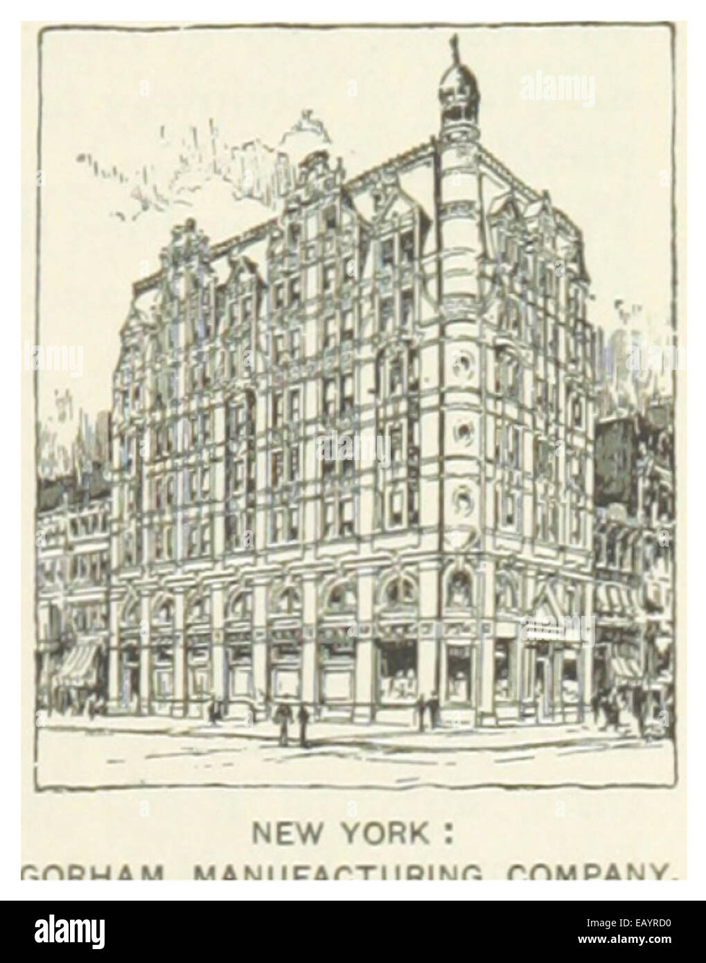 USNY(1891) p637 NYC, GORHAM MANUFACTURING COMPANY Stock Photo Alamy