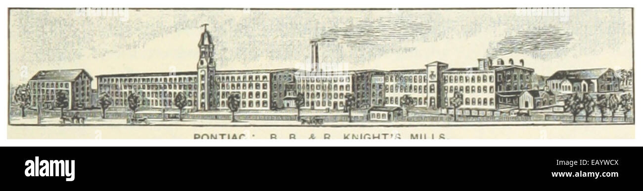 US-RI(1891) p779 PROVIDENCE, B.B. & R. KNIGHT'S MILLS Stock Photo