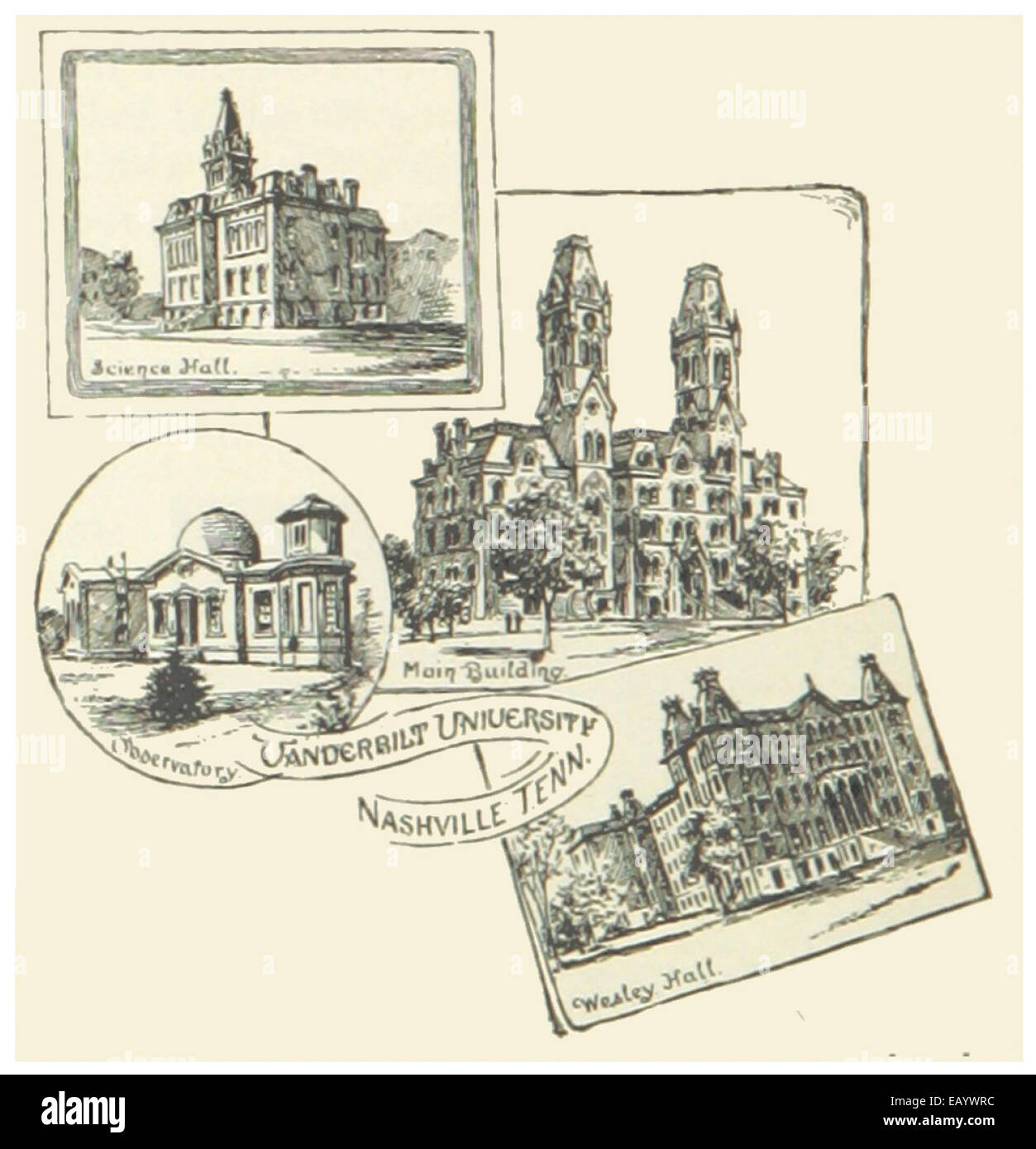 Map of vanderbilt Cut Out Stock Images & Pictures Alamy