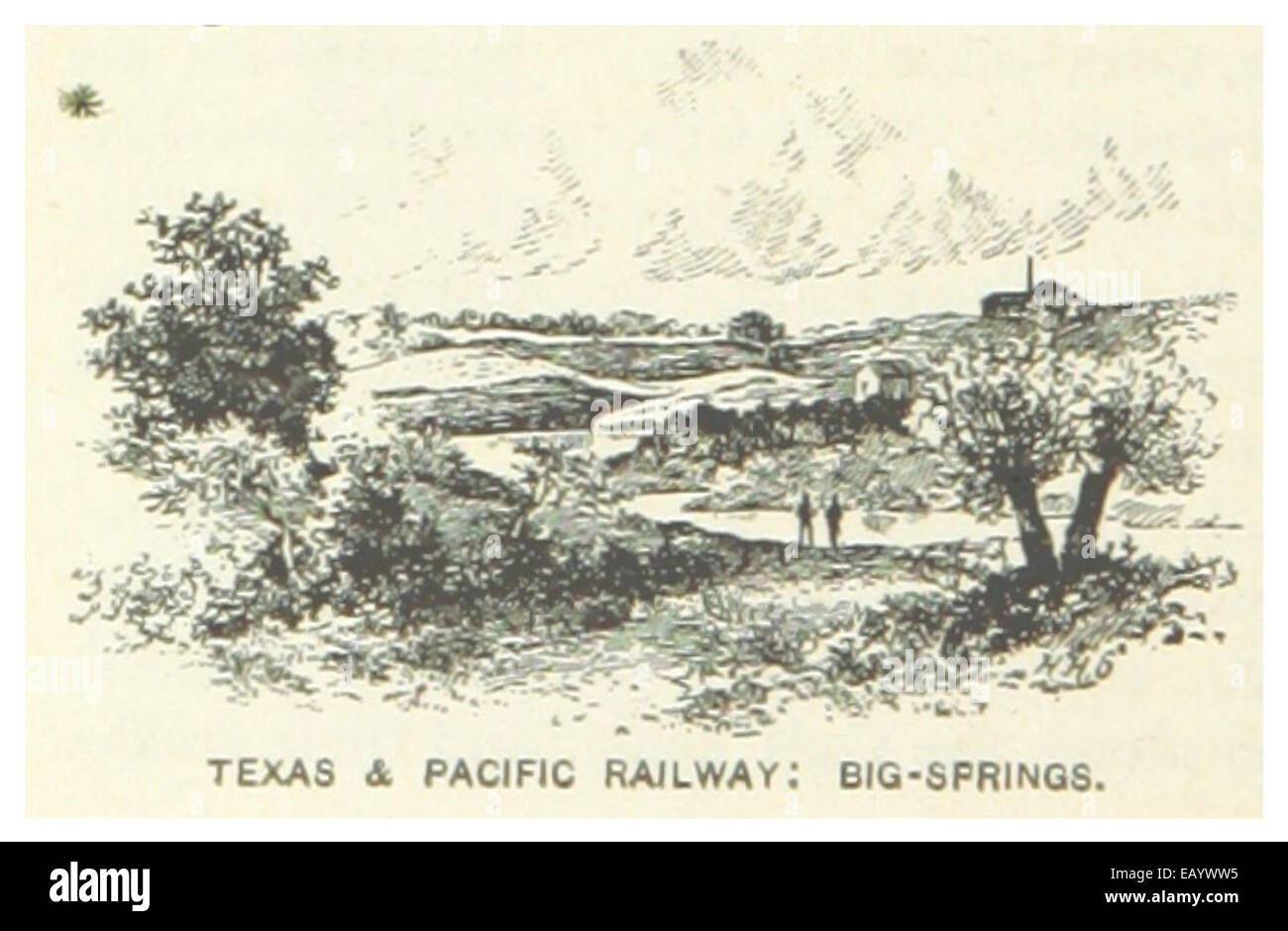 Texas pacific railway map hi-res stock photography and images - Alamy