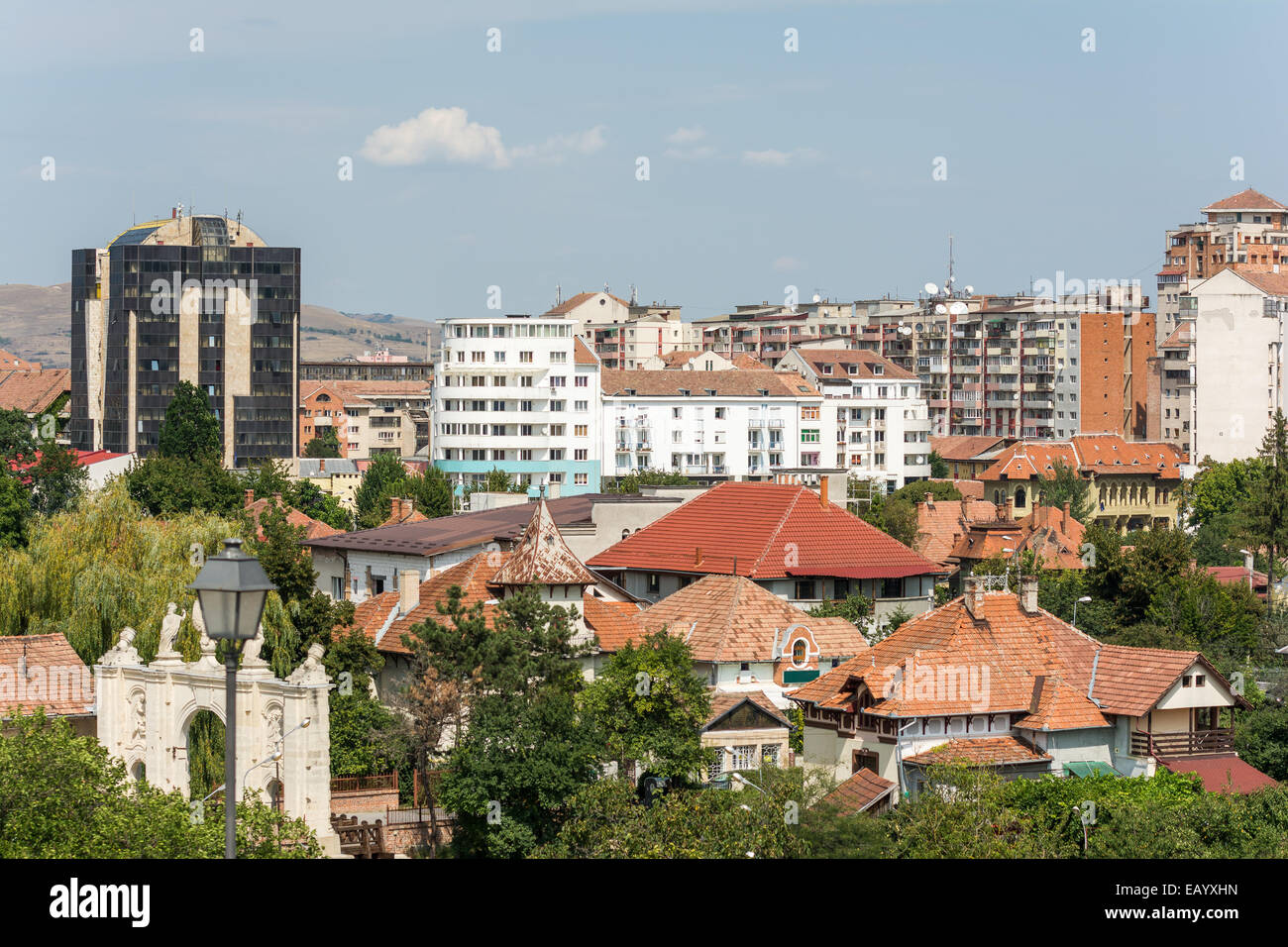 High View Of Alba Iulia City In Romania Stock Photo