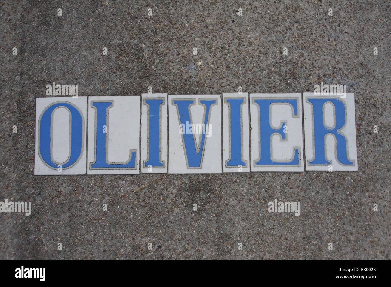 Blue sign white letters hires stock photography and images Alamy