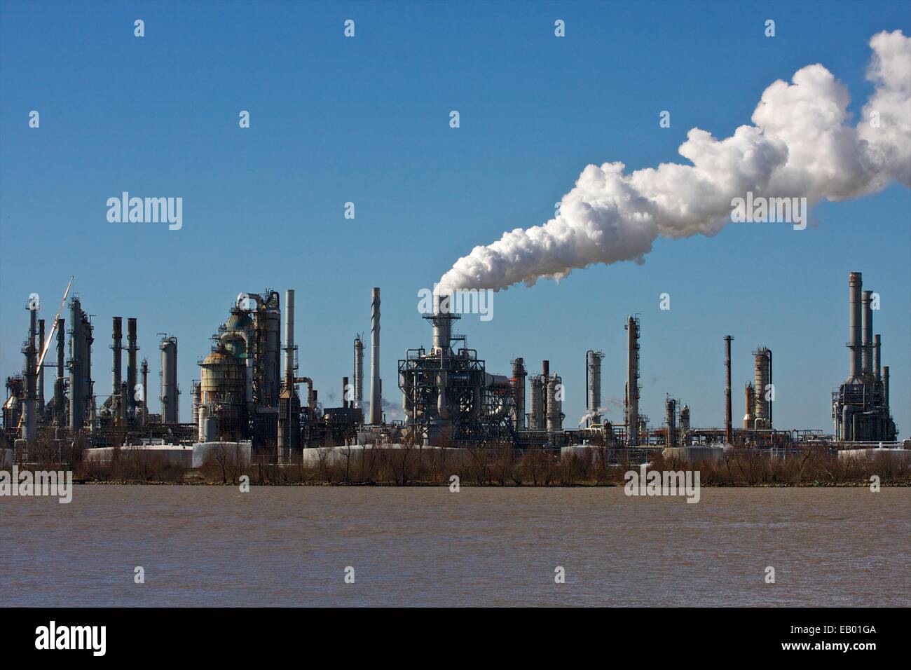 Petrol refinery, Cedar Grove, Plaquemines Parish, Louisiana, USA Stock Photo