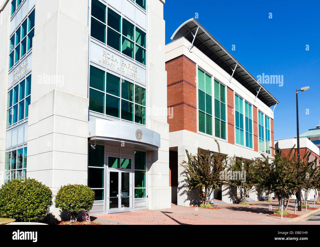 The Rosa Parks Museum and Library, Montgomery Street, Montgomery, Alabama, USA Stock Photo