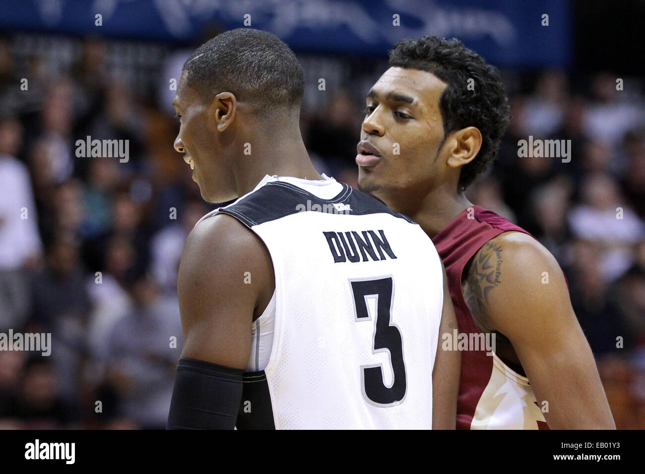 Mohegan Sun Arena. 22nd Nov, 2014. Florida State Seminoles guard Xavier