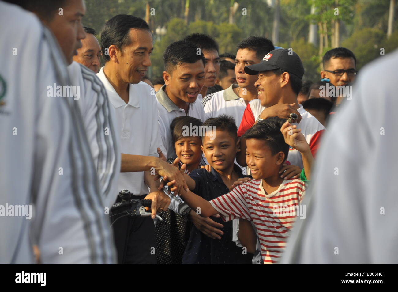 Joko Widodo, popularly known as Jokowi, he is the seventh President of the Republic of Indonesia. Stock Photo