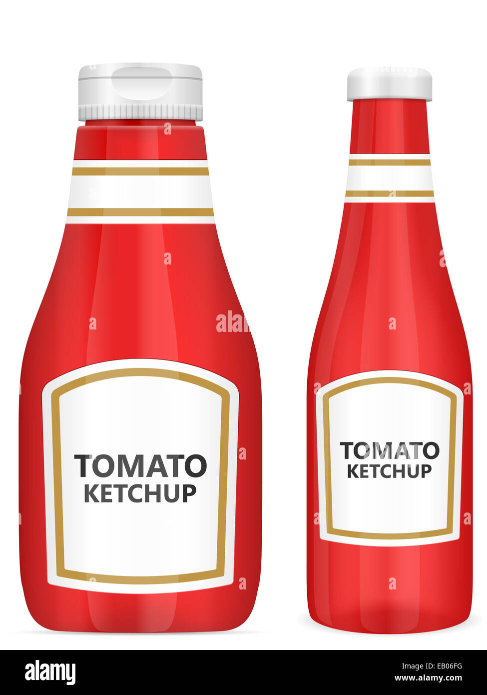 Tomato ketchup bottle on a white background Stock Photo - Alamy