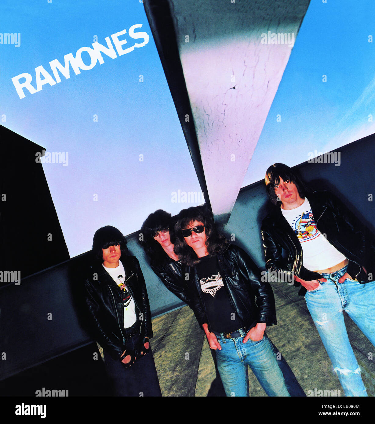 THE RAMONES,  LP COVER RAMONES LEAVE HOME (1977). Stock Photo