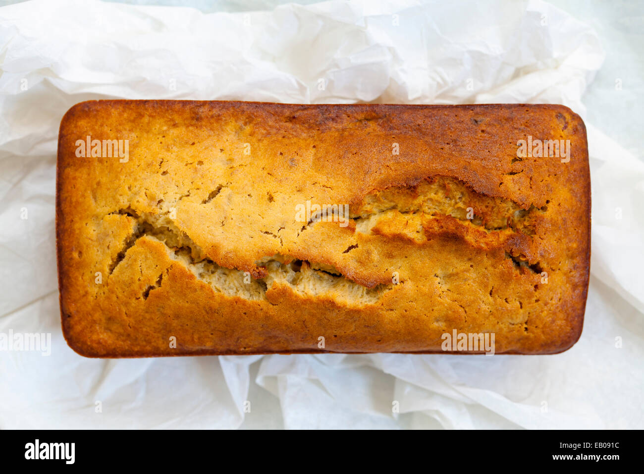 Banana loaf cake Stock Photo Alamy