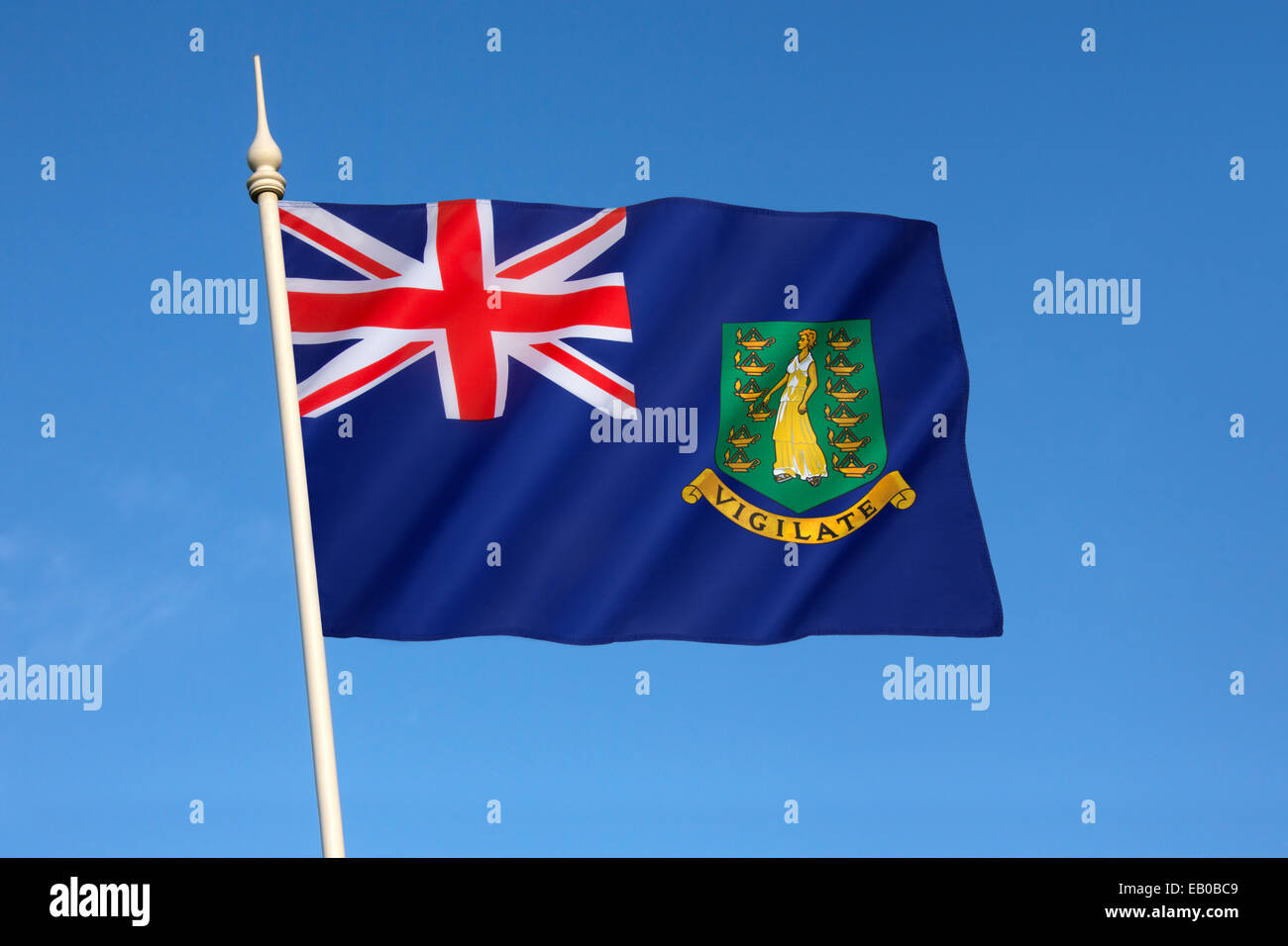 Flag of the British Virgin Islands Stock Photo