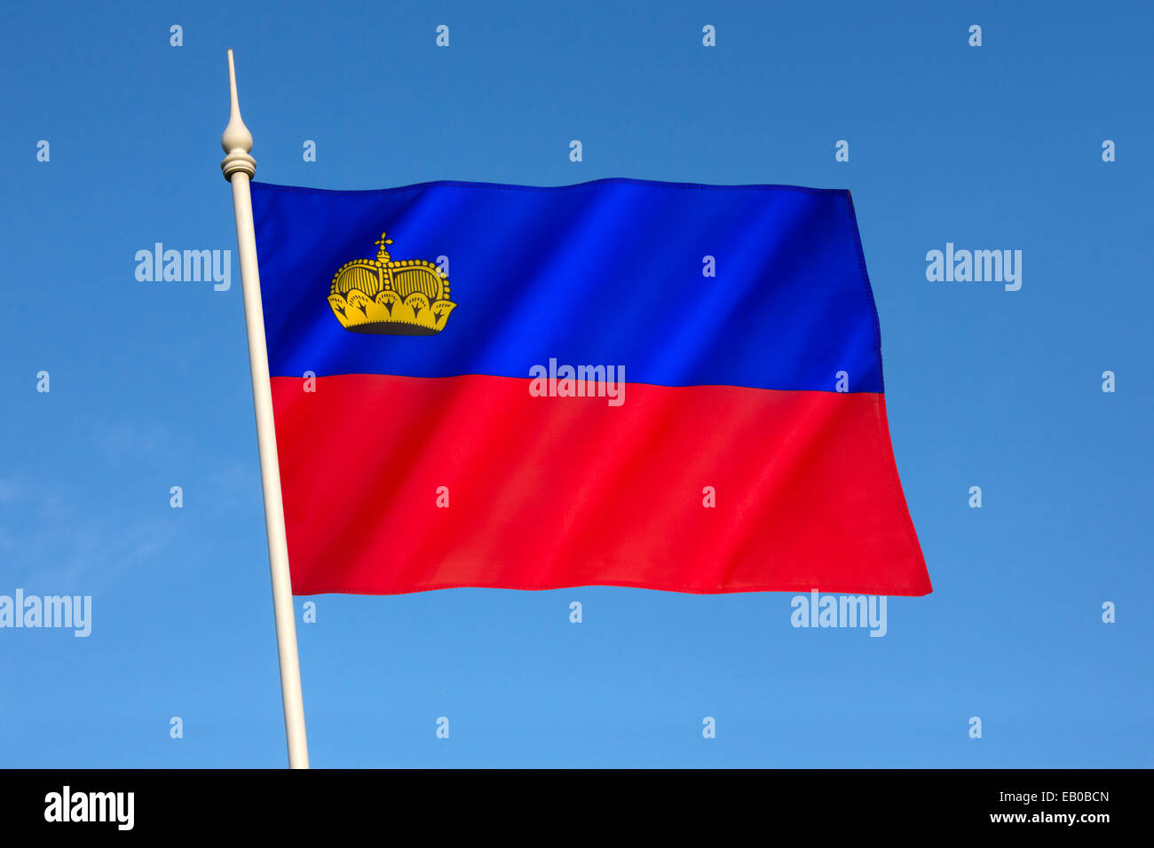 Flag Of Liechtenstein Stock Photo Alamy Flag Of Liechtenstein Stock Photo Alamy