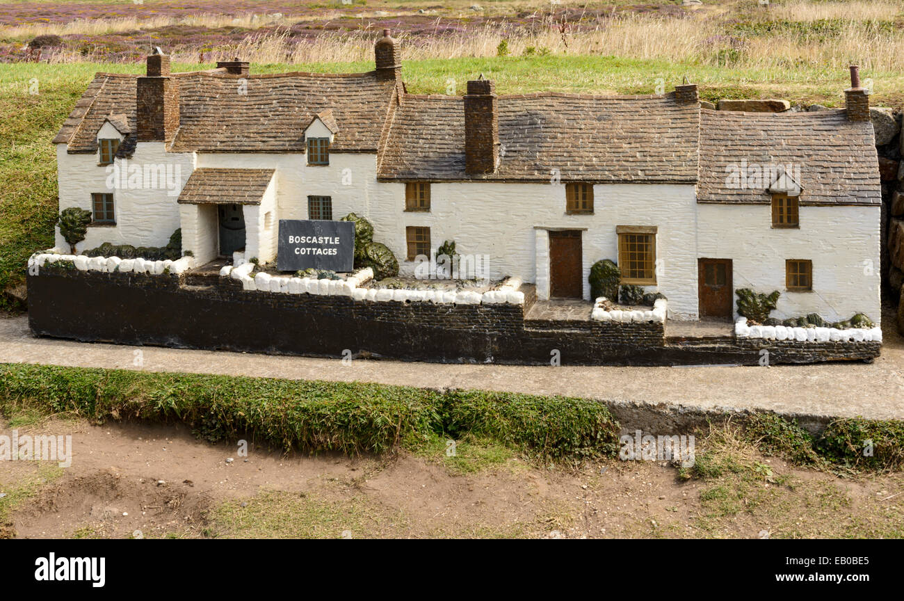 model of cottage at Land End 04, Cornwall, small model of typical