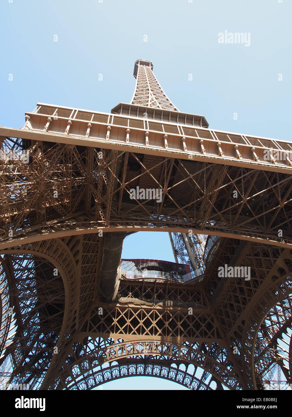 Eiffel tower, Paris, portrait, travel, tourism, romance, architecture Stock Photo