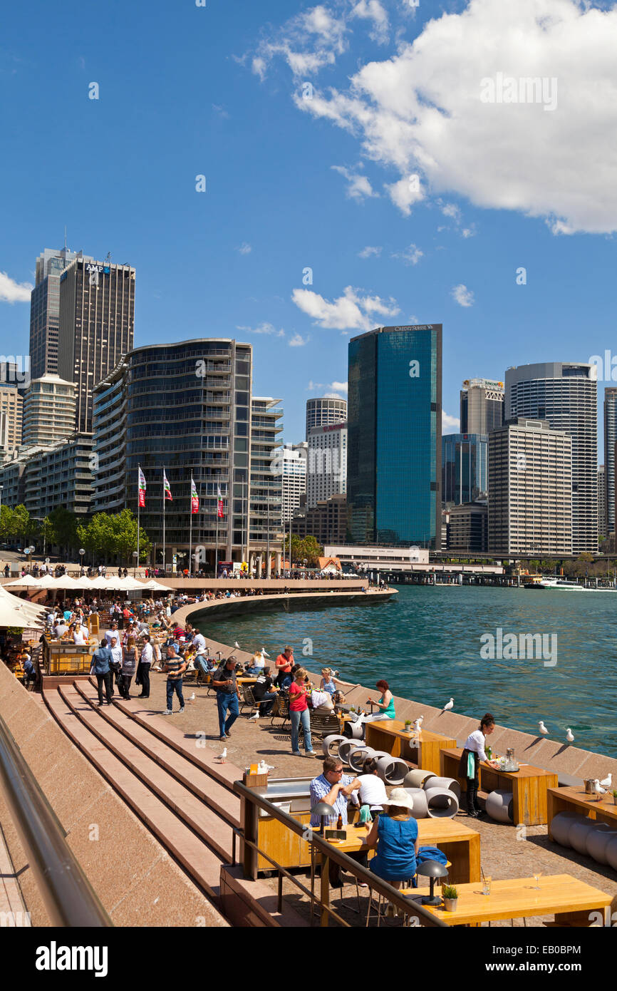 Circular Quay Cafes Sydney NSW Australia Stock Photo Alamy