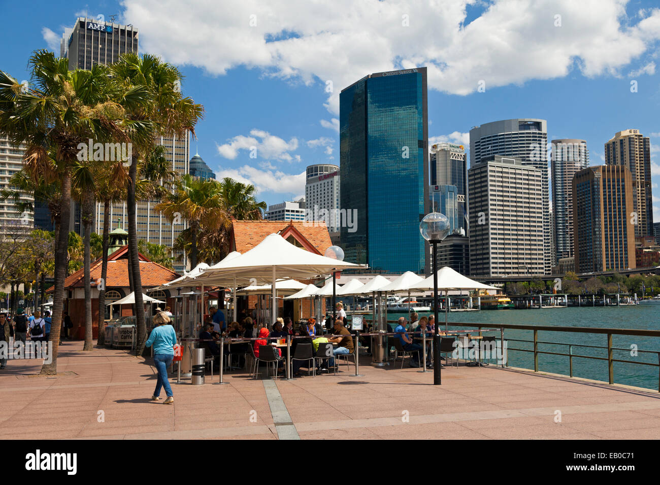 Pavement Cafe Circular Quay Sydney NSW Australia Stock Photo Alamy