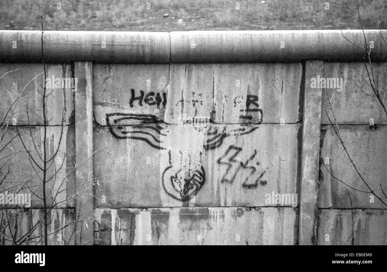 The Berlin Wall in 1981 Stock Photo Alamy