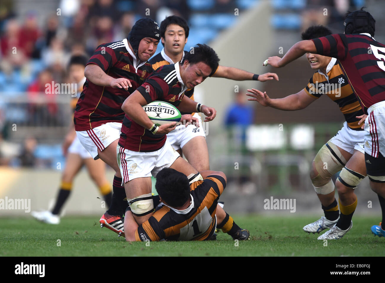 Toho Rugby Chichibunomiya Rugby Stadium, Tokyo, Japan. 23rd Nov, 2014. (L-R ...