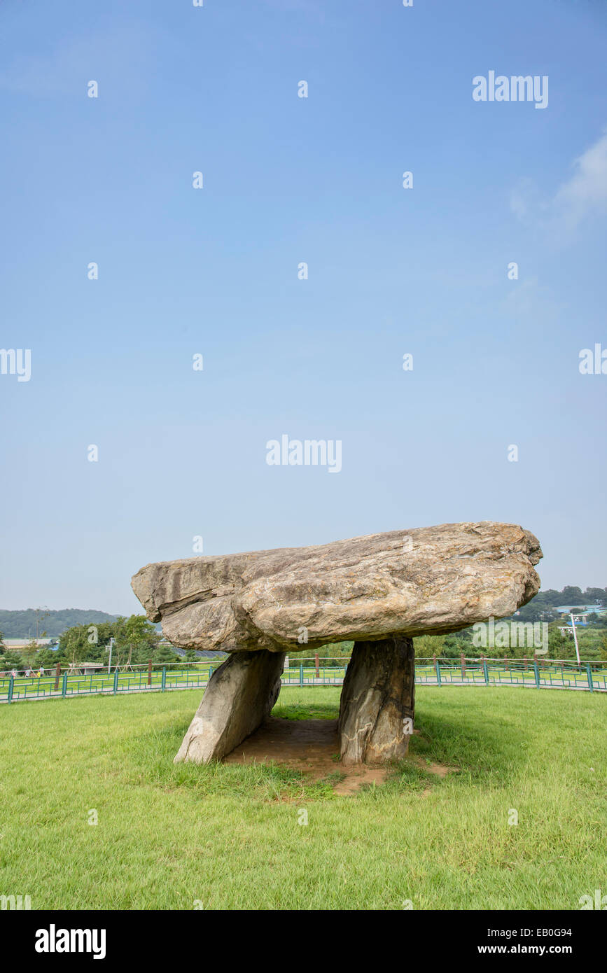 dolmen in ganghwa island, one of UNESCO World heritages Stock Photo
