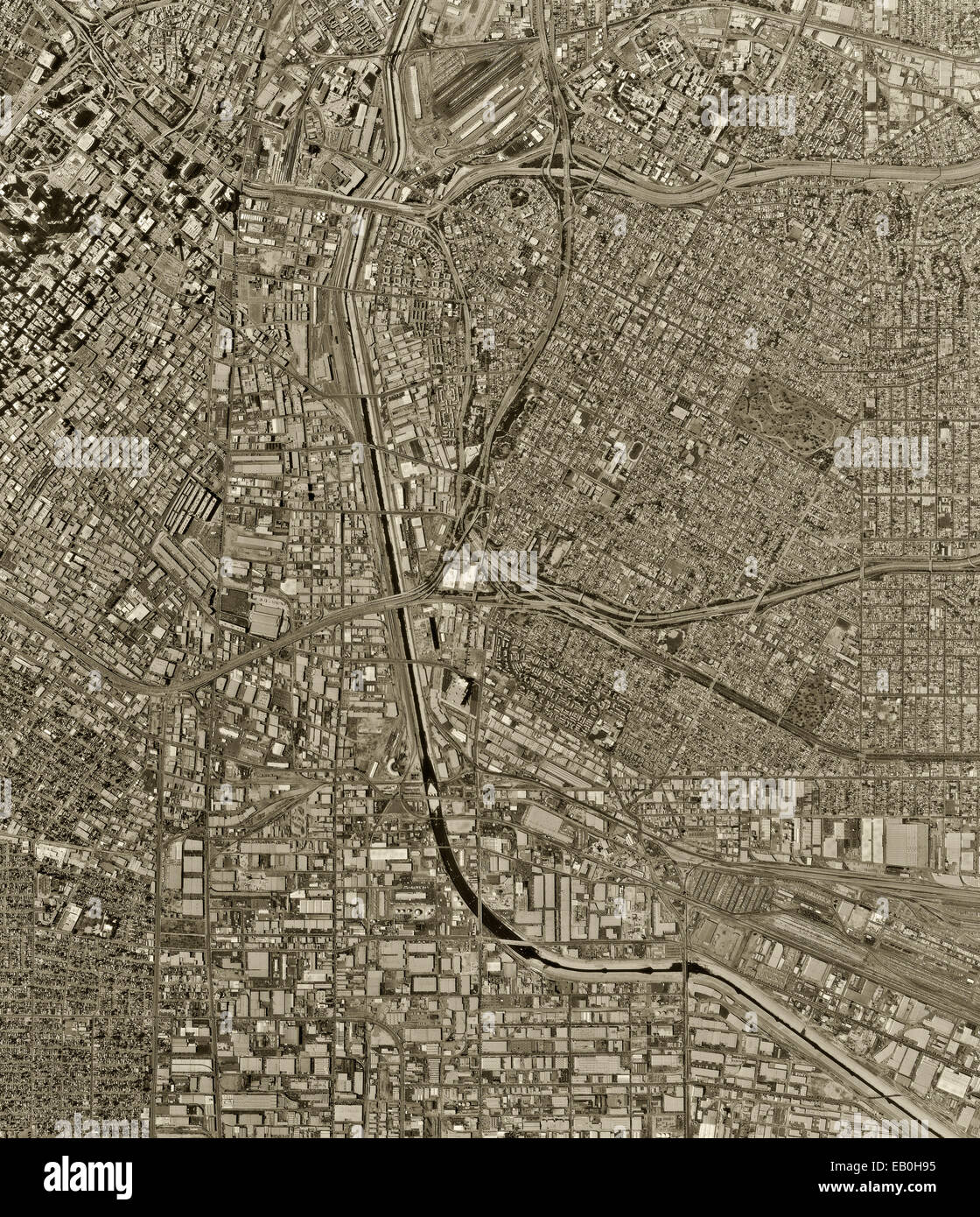 historical aerial photograph Los Angeles, California, 1994 Stock Photo Alamy