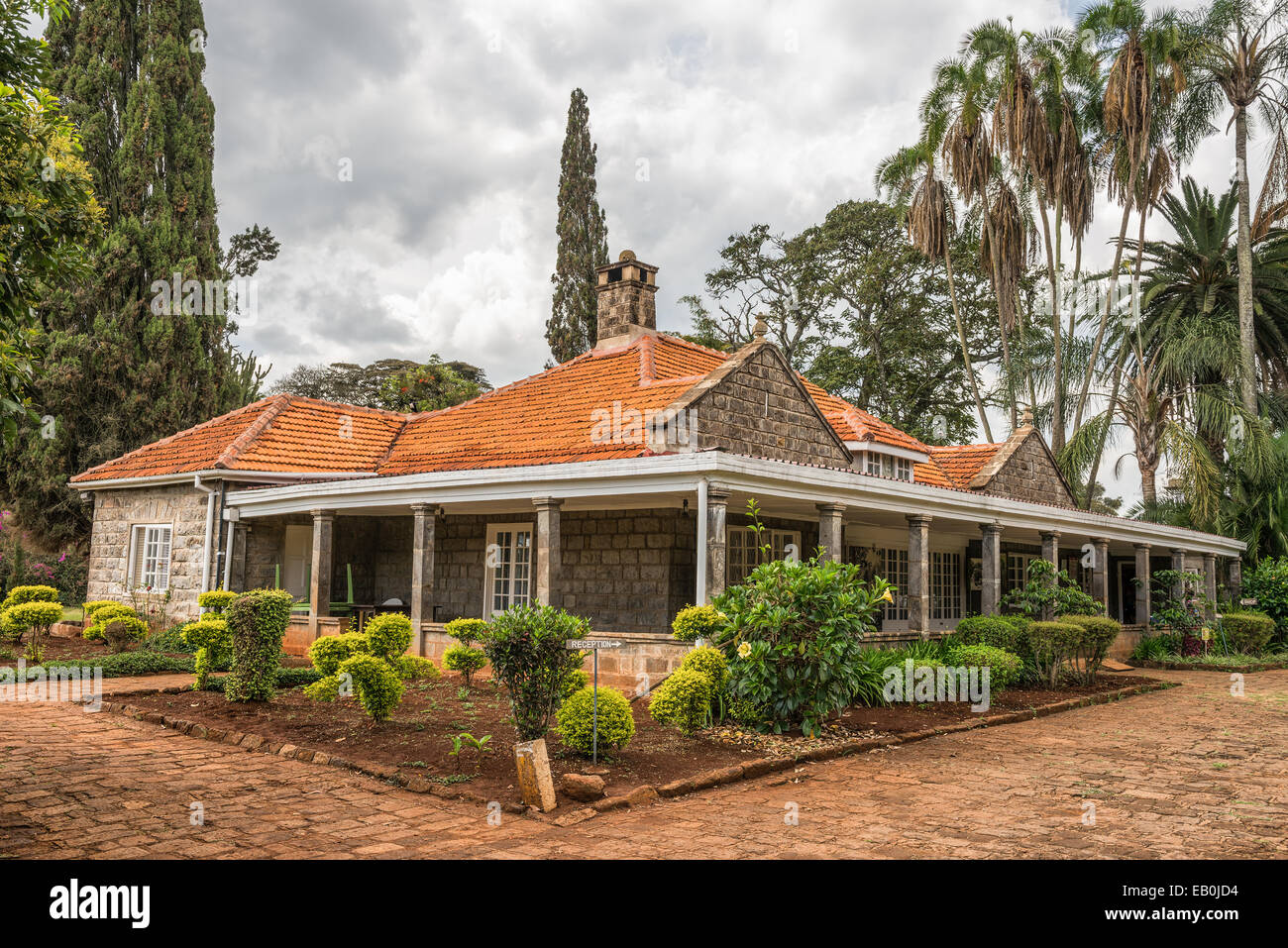 Museum of Karen Blixen. Blixen was a Danish author best known for Out of Africa, her account of living in Kenya. Stock Photo