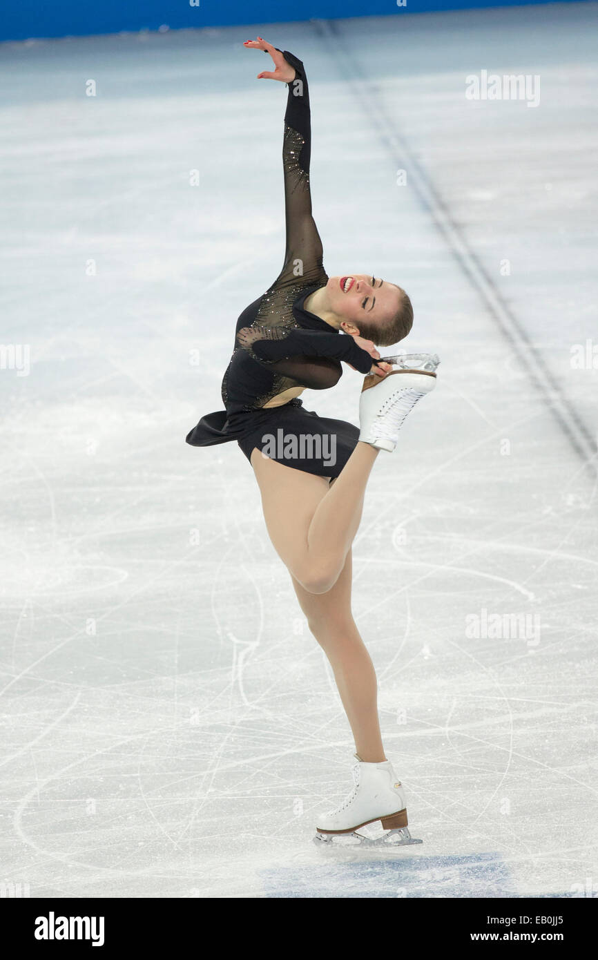 Carolina Kostner (ITA) competing in the Figure Skating Free Skate at