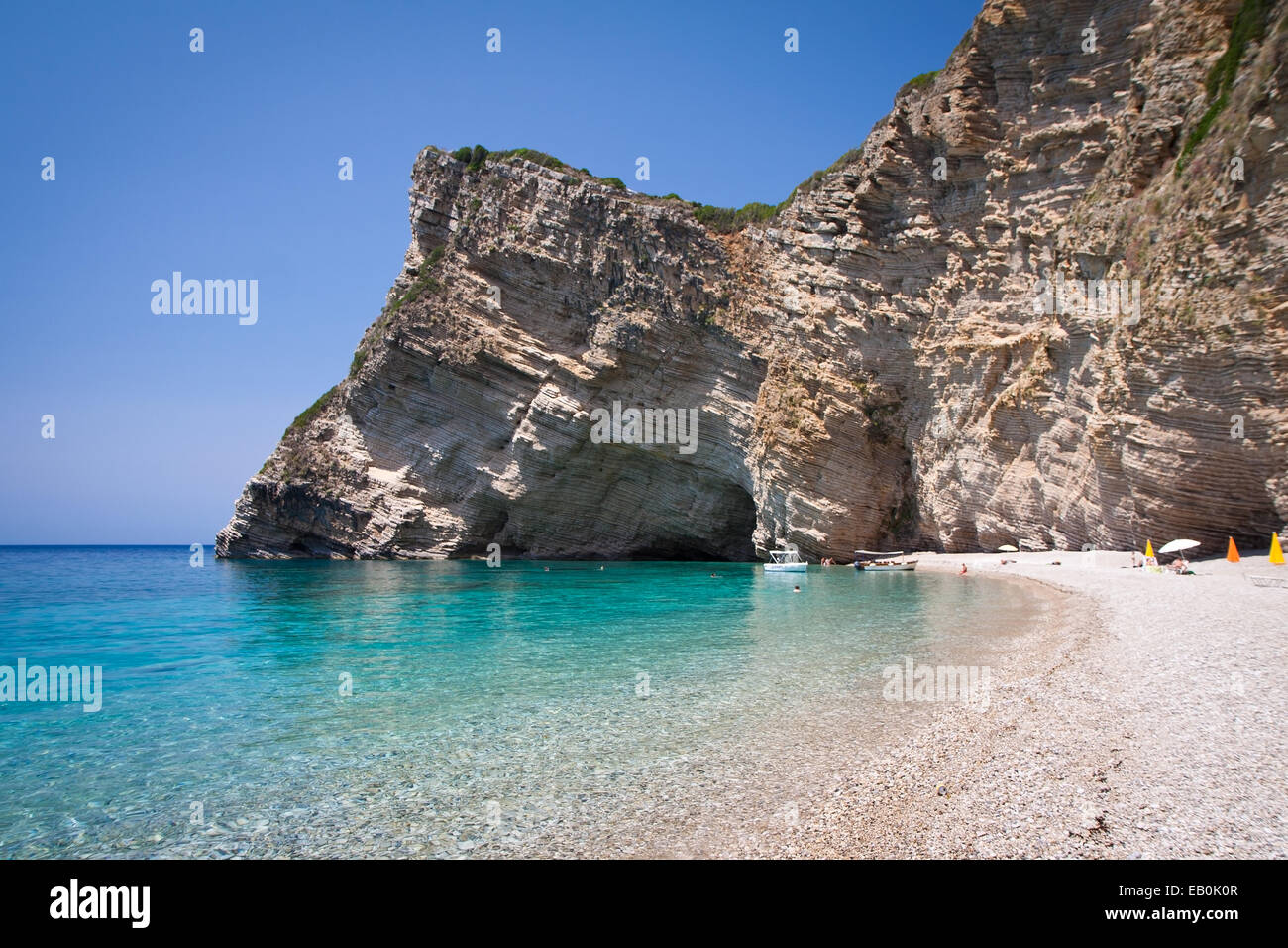 Paleokastritsa bay on the Corfu island, Greece Stock Photo