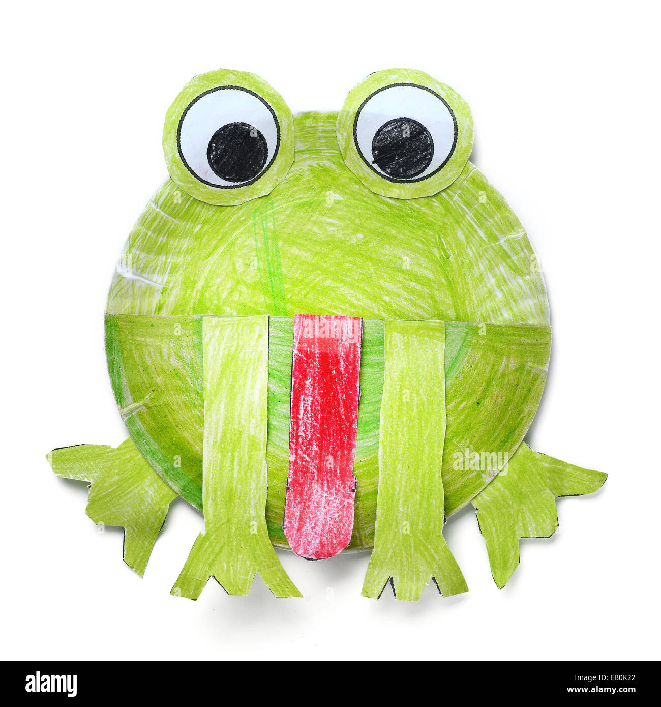 paper frog crafts Stock Photo