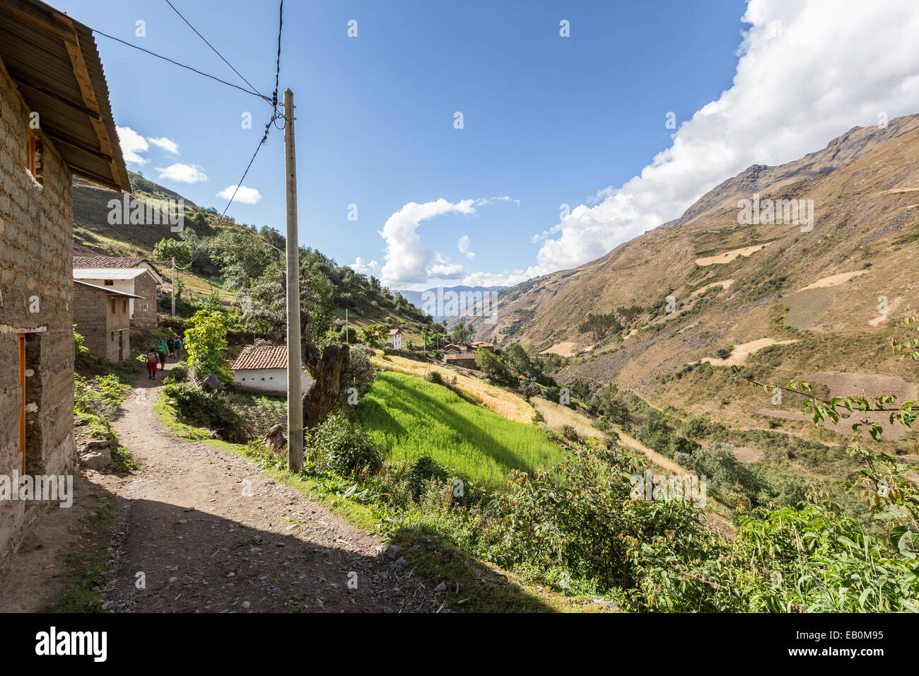 Santa Cruz trek, Cordillera Blanca, Andes, Peru, South America Stock Photo