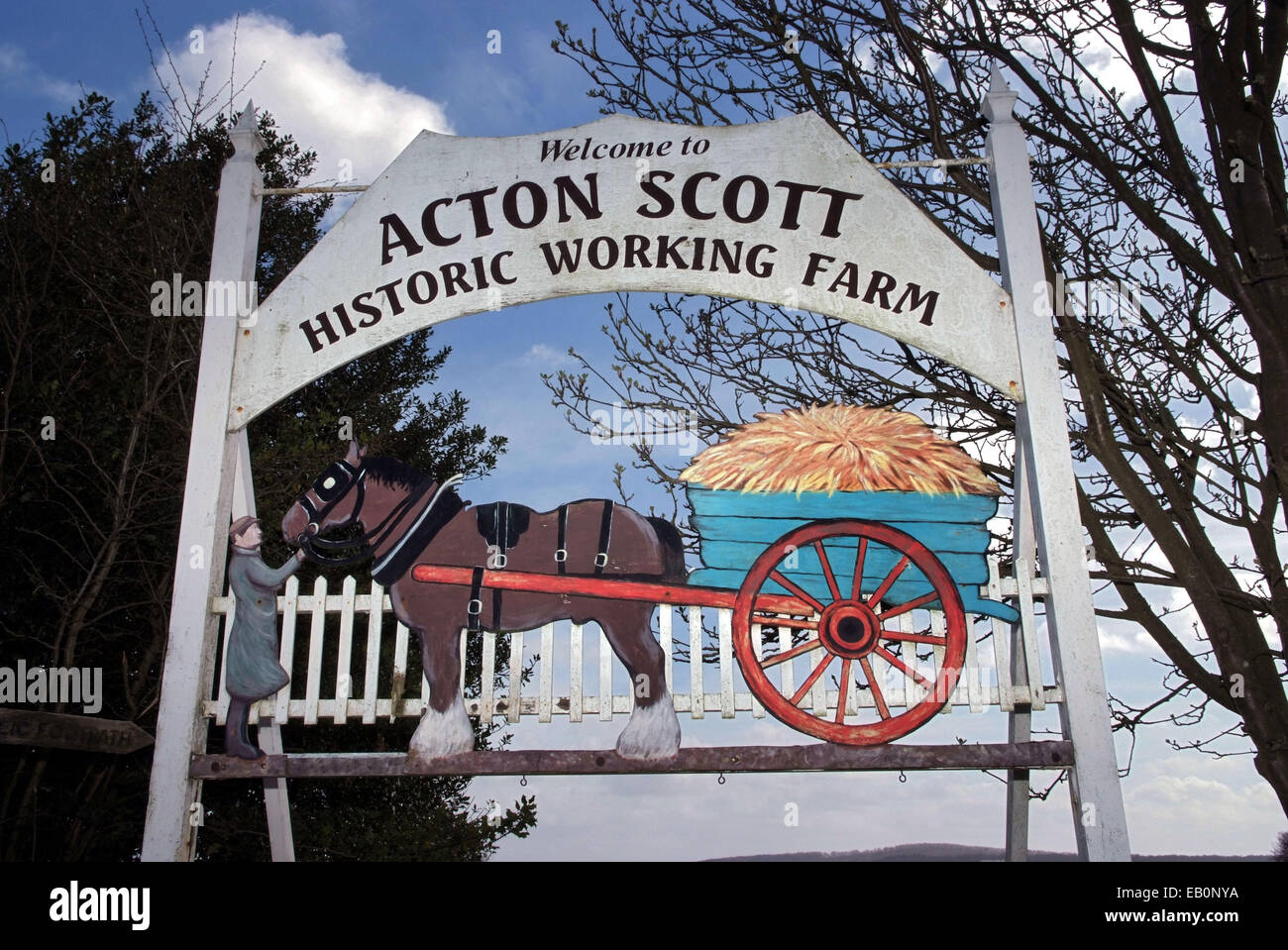 Acton Scott Victorian working Farm, Church Stretton, Shropshire, UK Stock Photo
