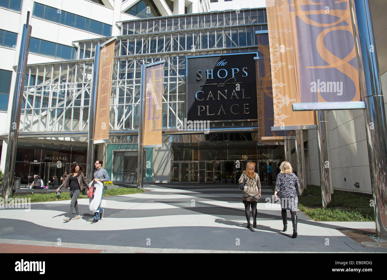 New Orleans USA Canal Place on Canal Street shopping center Stock Photo