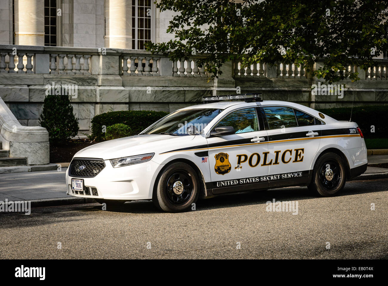 United States Secret Service Police Ford Taurus Police Car, Washington, DC Stock Photo