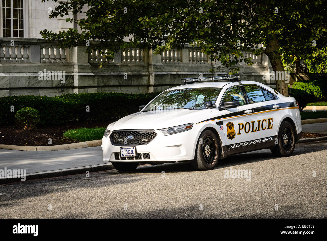 United States Secret Service Police Ford Taurus Police Car, Washington, DC Stock Photo