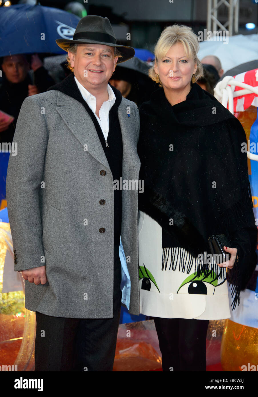 Hugh Bonneville and Lulu Williams at the film Paddington in London. Stock Photo
