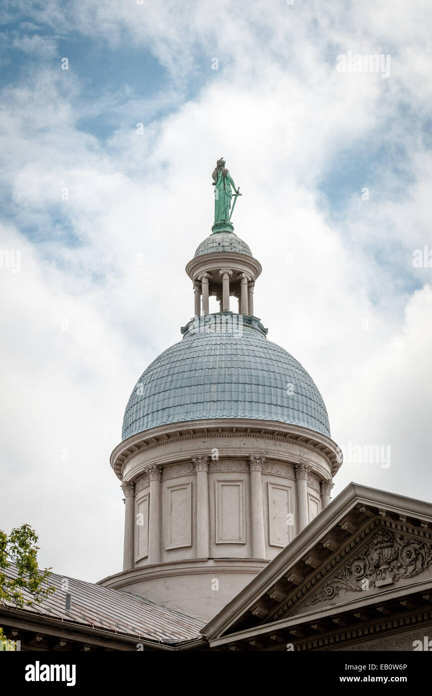 Statue Of Justice, Augusta County Courthouse Dome, 1 East Johnson ...