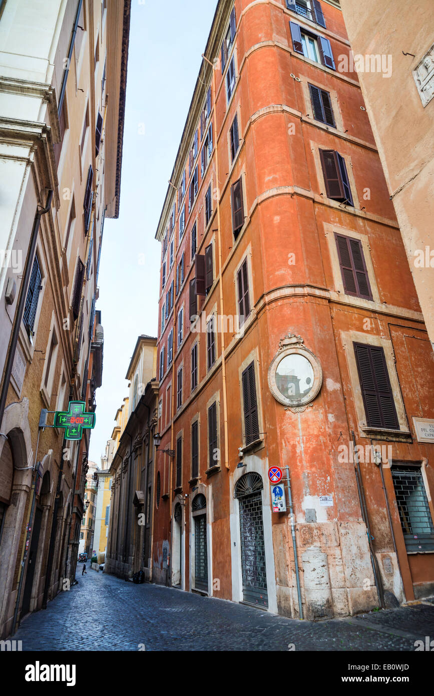 Old street in Rome, Italy Stock Photo - Alamy