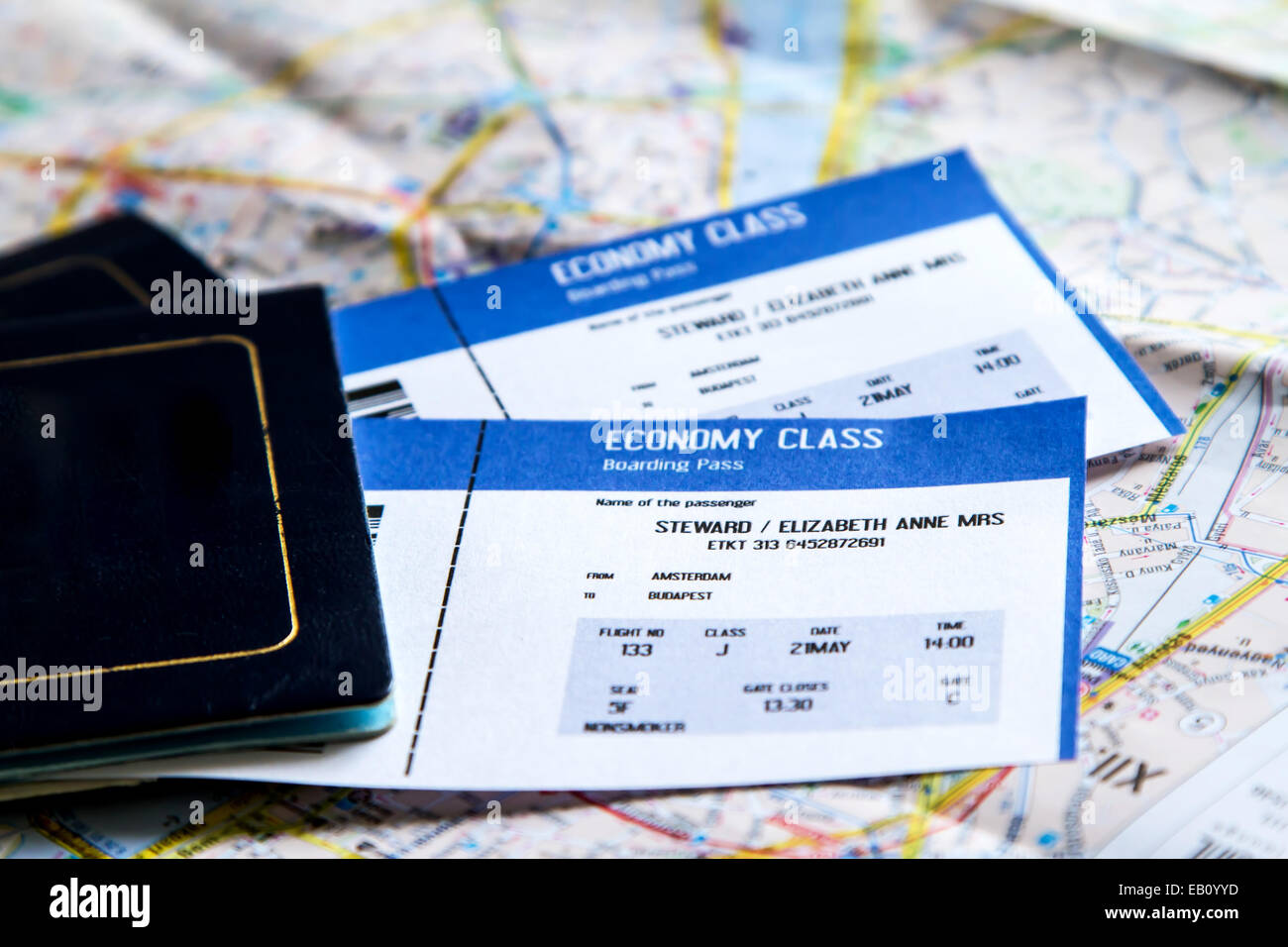 Checvking A Rmap Organizing a trip, checking a map Stock Photo - Alamy