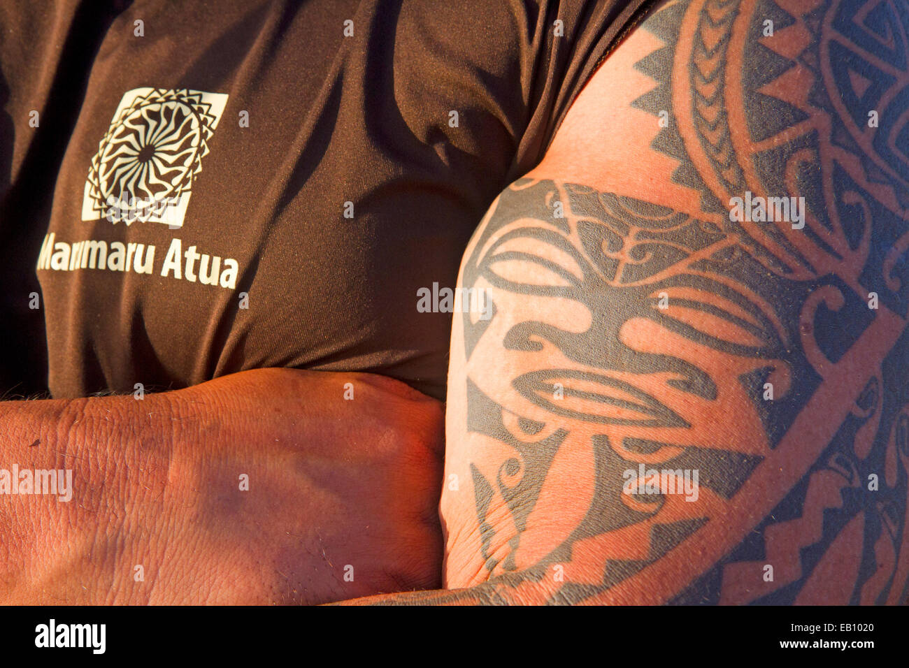 Polynesian tattoo Stock Photo