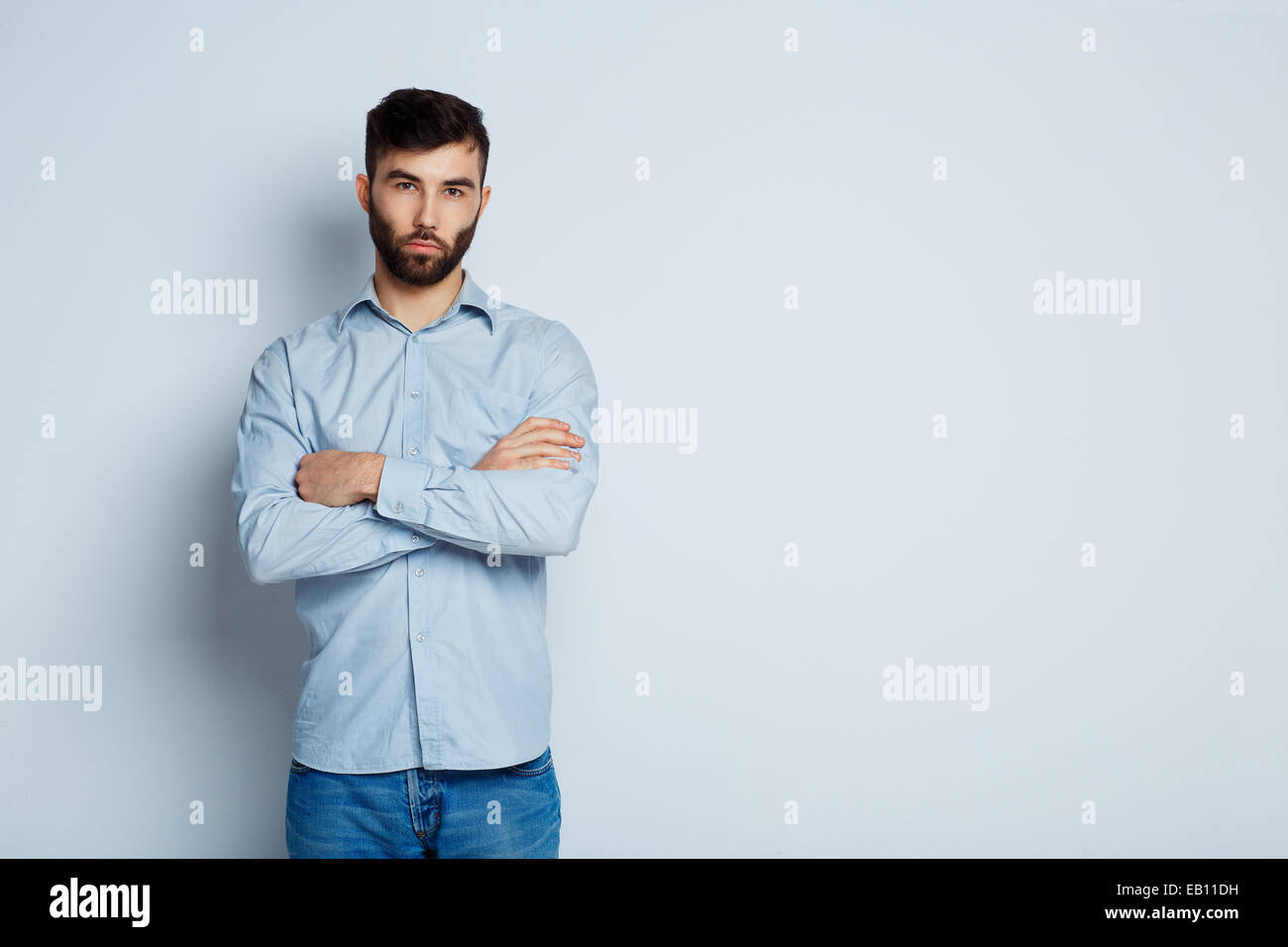 Serious bearded business man hi-res stock photography and images - Alamy