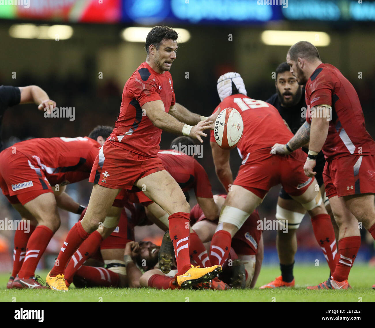Cardiff, UK. 22nd Nov, 2014. Mike Phillips of Wales - Autumn Test Series - Wales vs New Zealand - Millennium Stadium - Cardiff - Wales - 22nd November 2014 - Picture Simon Bellis/Sportimage. © csm/Alamy Live News Stock Photo